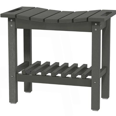 Banc de douche, tabouret de douche avec poignée, banc de rangement