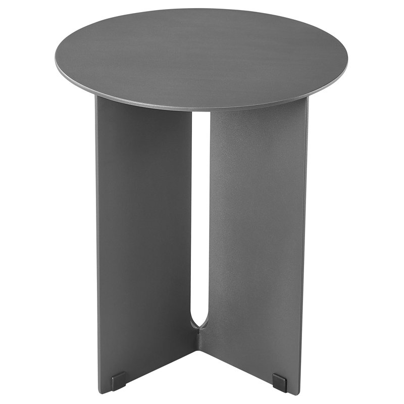 Table d'appoint d'extérieur en aluminium Tecton, Gris anthracite