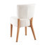 Ensemble de 4 chaises de salle à manger empilables empilables avec structure en métal couleur chêne-1294641323-1294641322