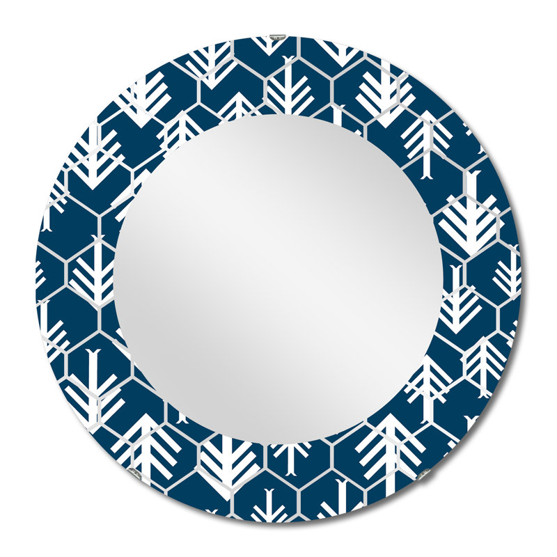 Miroir mural bohémien, 24 po x 24 po