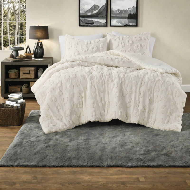 Ensembles de literie en chenille douce, simple / simple TG, design texturé moderne pour la maison