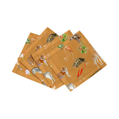 Exotix Cotton Sateen Cocktail Napkins