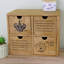 Fleischer Wood Desk Organiser with Drawers