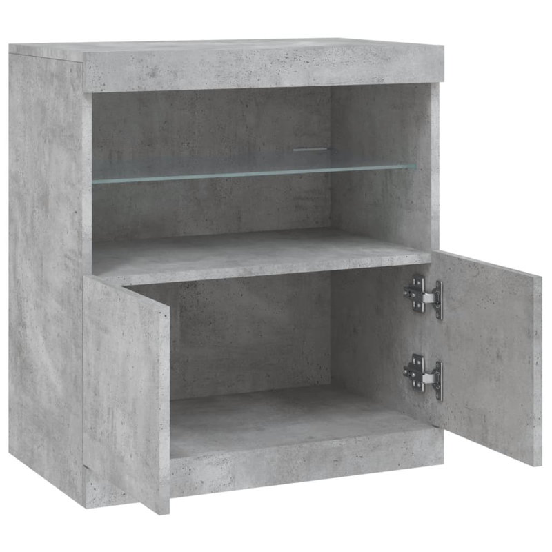 Basilisa 60cm Sideboard, Concrete Grey