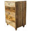 Commode rustique à 5 tiroirs fabriquée à la main
