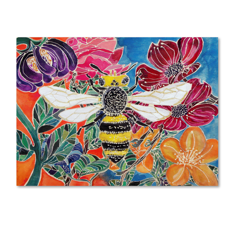 « oh miel abeille », reproduction sur toile tendue, H 35 po x l 47 po