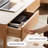 Simple solid wood granite slab coffee table-333637197