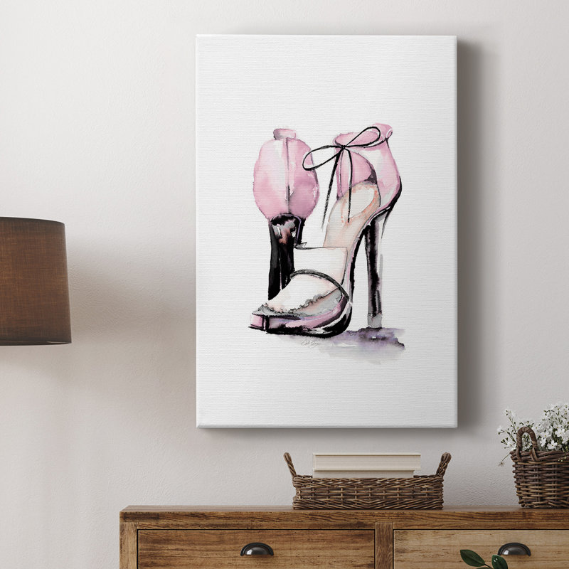 Mocassins à talon - galerie Cavas sur mesure, H 60 po x l 40 po