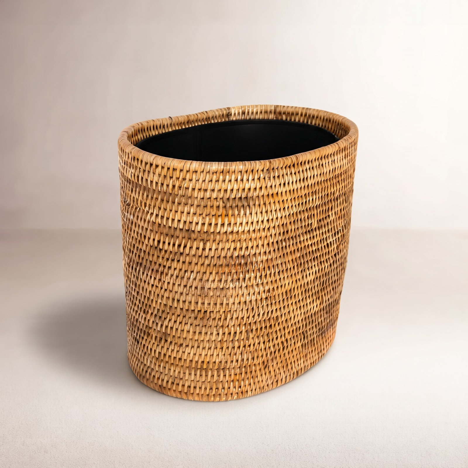 Rael 4gal Waste Bin, Honey Brown