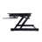  40 in. Black Height Adjustable Standing Desk Converter Dual Monitor Riser with Gas Spring Assist Mechanism-1014981069-1014981067