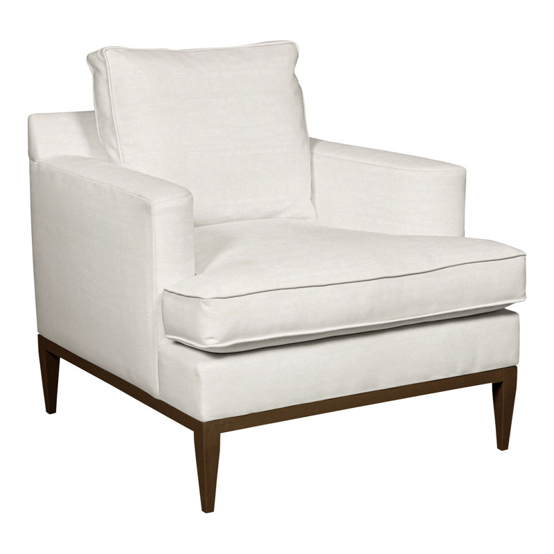 Camilla 34.5" Chair, Tuck Linen, Havana