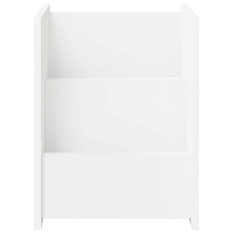Wood Free Standing Magazine Rack, White