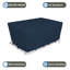 Housse rectangulaire pour table et chaises d'extérieur pour mobilier de patio avec évent et cordon de serrage-1278250576-1278250586