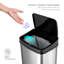 Nine Stars 13.2 Gallon Stainless Steel Motion Sensor Trash Can-38809681