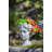 Greek Style Cement Head Planter - Indoor Outdoor Home Garden Decor, D7" X 11"-1074391869