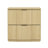 Clive 22" Mid-Century Modern 2-Drawer Nightstand in Natural and Black-1922606197