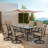 Quinnly 6 - Person Patio Dining Set with Rectangular Table-804648471