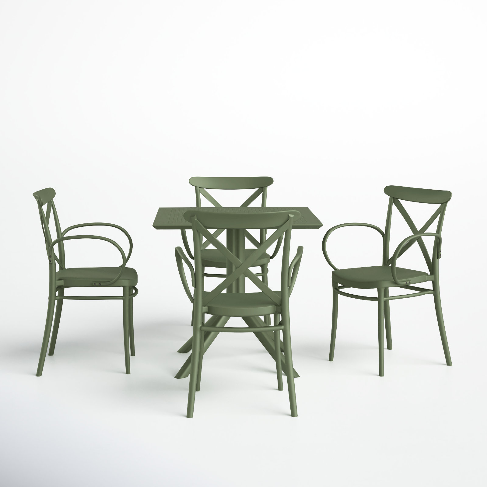 Cordelia 4 - Person Square Outdoor Dining Set