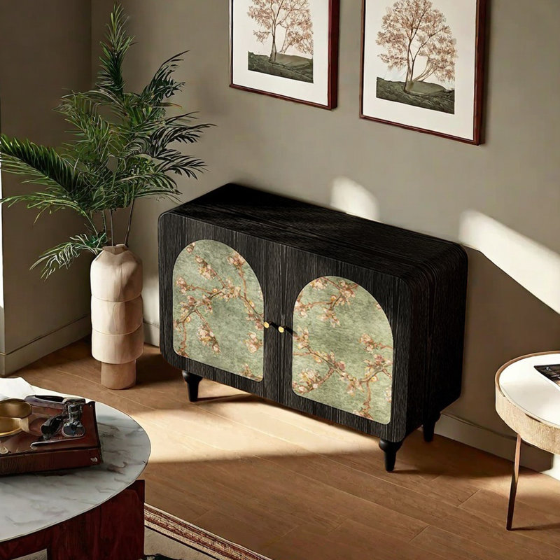 Armoire de salon de style français, Noir
