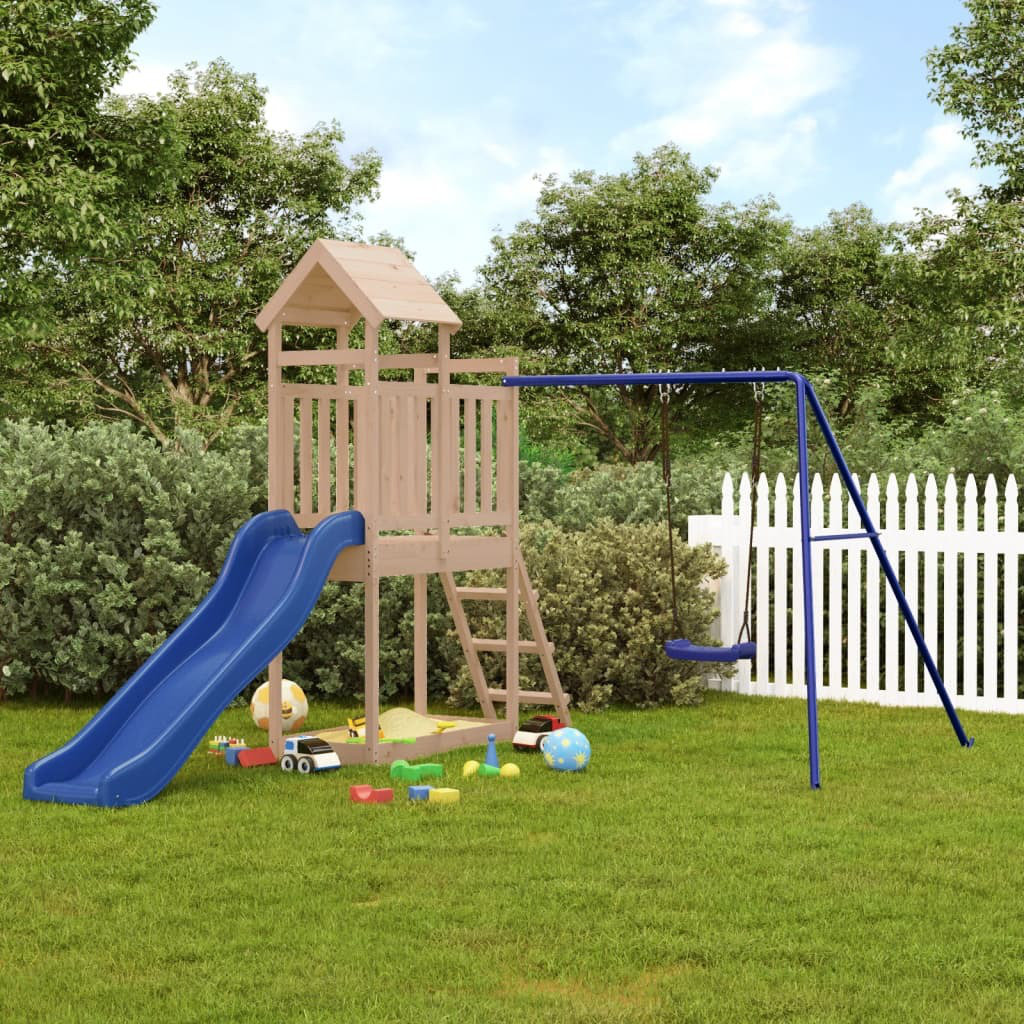 Gauvin Freeport Park 242cm W x 304cm D Outdoor Solid Wood Playhouse