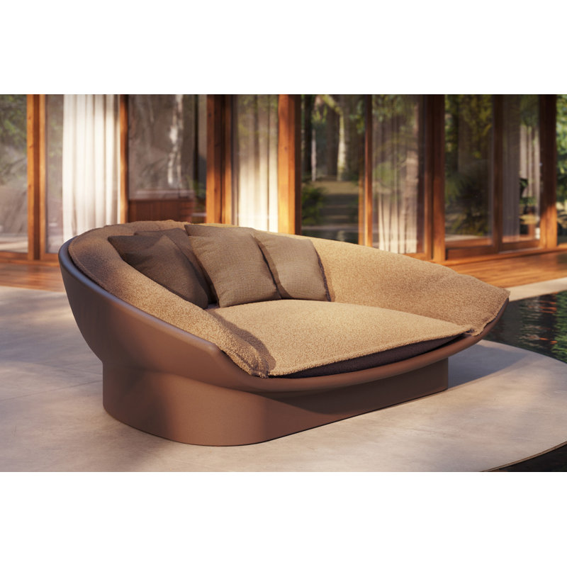Lit de jour Luna, Coussin blanc / cadre blanc