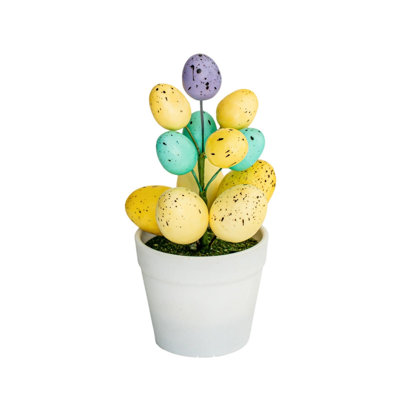 Easter Egg Potted Table Decorations Holiday Simulation Easter Egg Spotted Egg Flowerpot Garden Ornaments