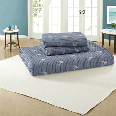 Ensembles de literie très grand rustique, couvre-lit en jacquard de polyester doux avec motif réversible