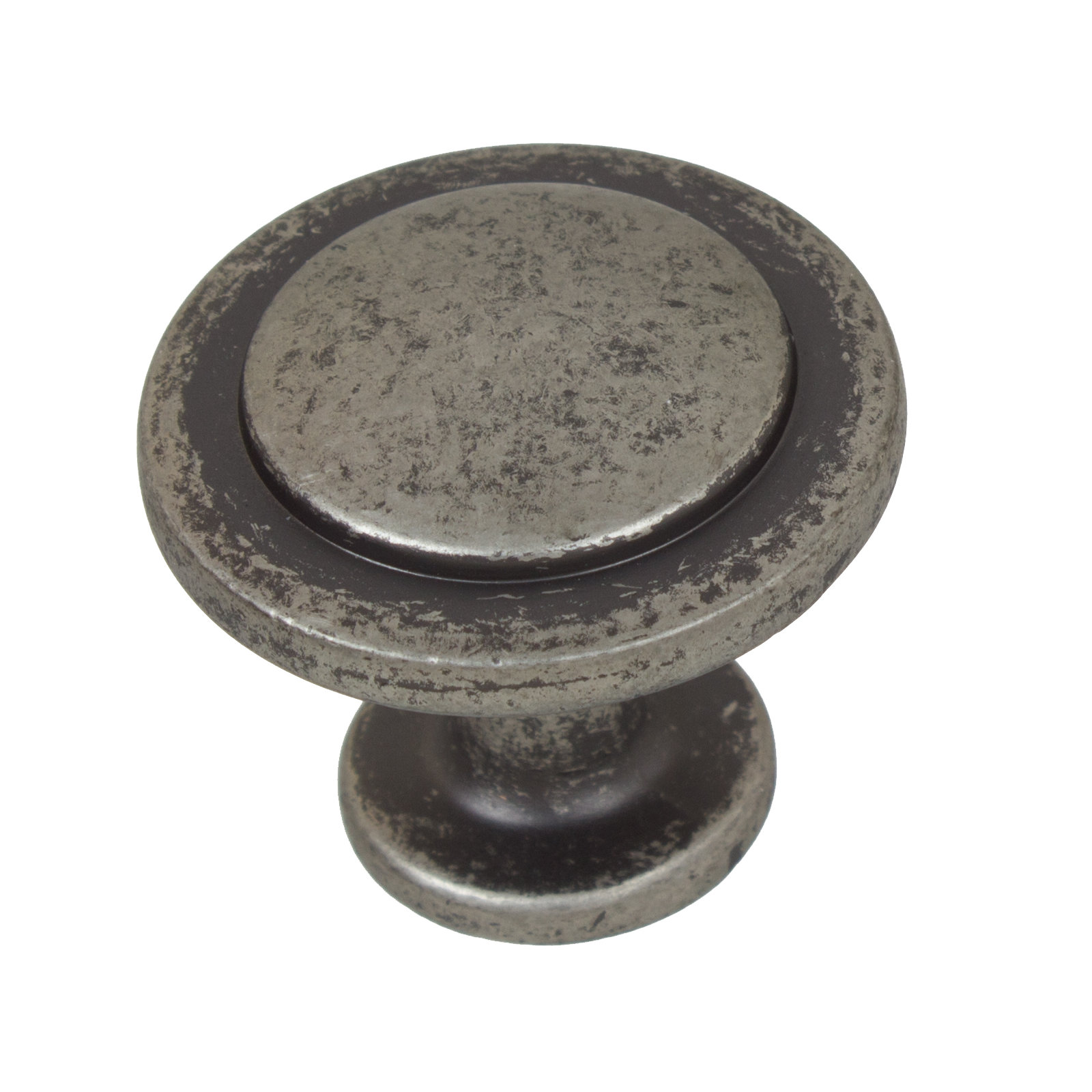 1 1/4" Diameter Mushroom Knob Multipack, Weathered Nickel