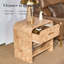 Table de chevet moderne avec 2 tables de chevet en bois-1822150627