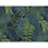 Nuit tropicale audacieuse et exotique avec des feuilles bleu sarcelle