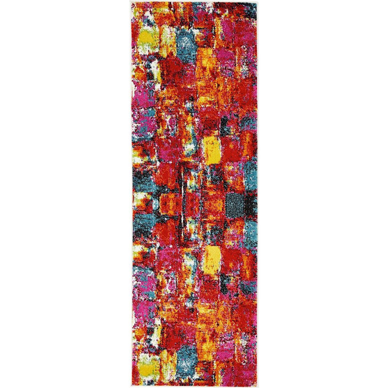 Tanguay Abstract Indoor Rug, Runner 2' x 6'