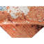 Hand Knotted Wool Area Rug in Rust
