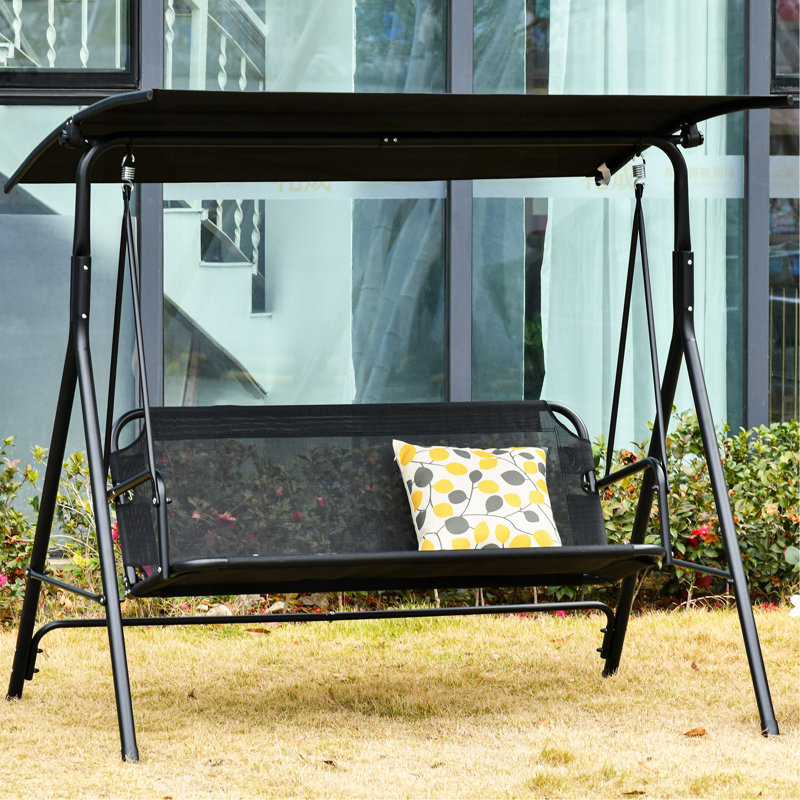 Balancelle avec auvent pour 2 adultes Outsunny