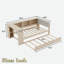 Lit plateforme avec tablettes de rangement, bureau, station de charge et tête de lit tapissier-1667367950-1667367945