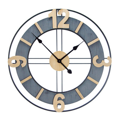 Horloge murale en métal Friesia