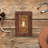 Resin Western Single Toggle Switch Cover Tooled Leather Design