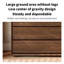 Commode d'appoint en noyer massif