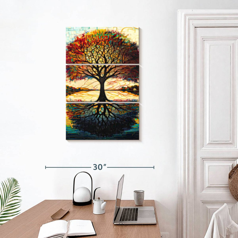 Arbre terrestre Harnek avec branches au paradis, H 32 po x l 20 po