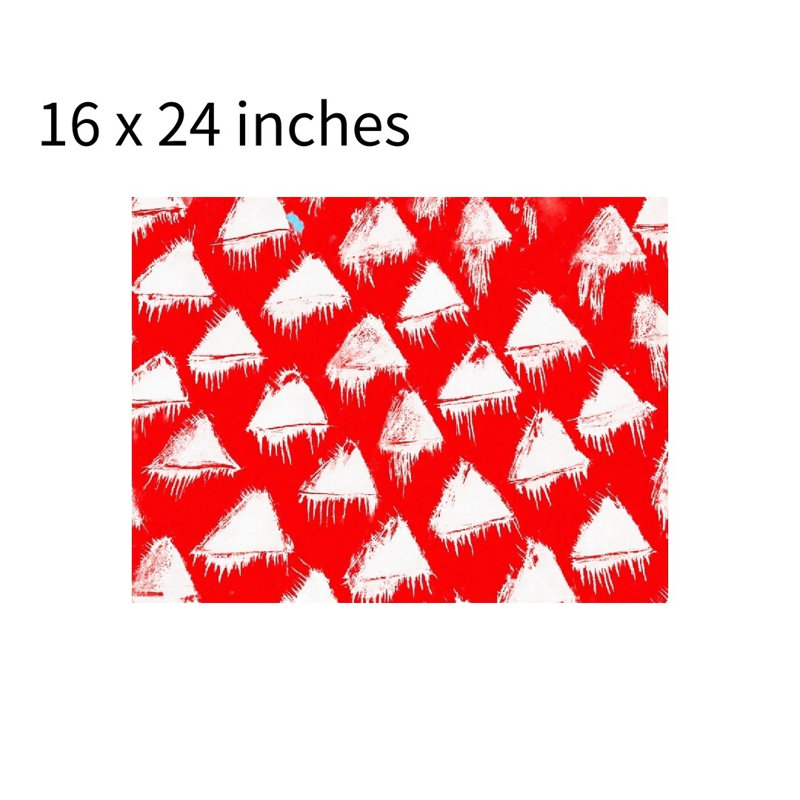 Triangle Pattern Bath Rug, 16 X 24