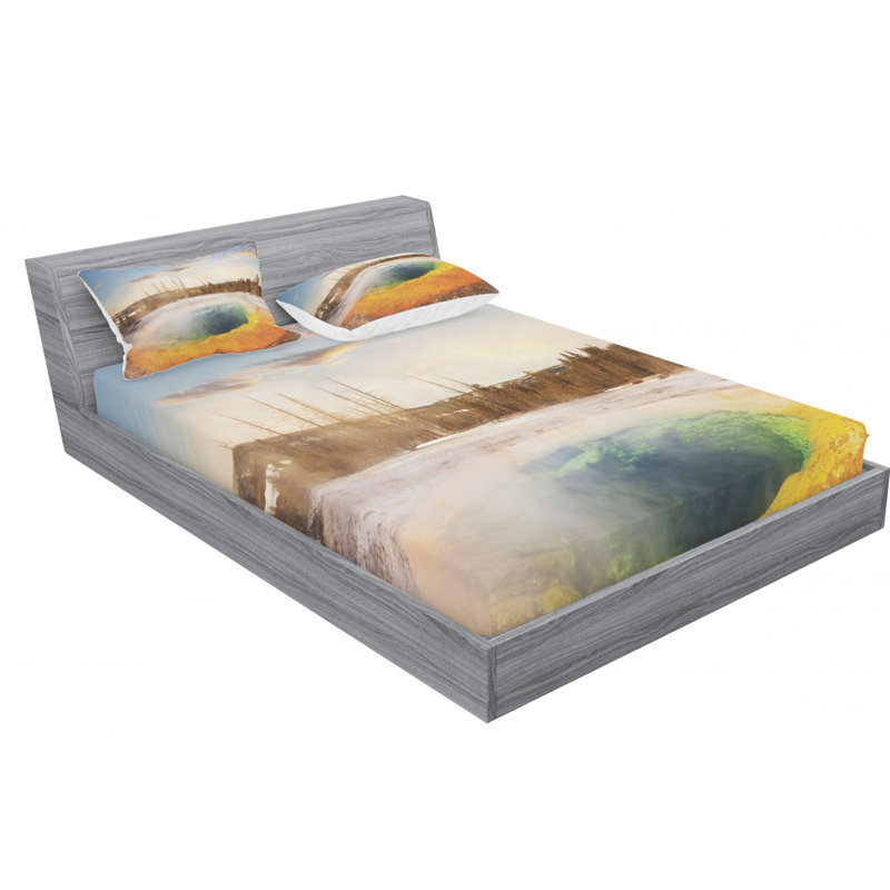 Microfiber Sheet Set, Queen Sheet Set with Fitted Sheet