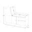 Banc de rangement rembourré avec rangement pour jouets RiverRidge Kids-1860551560