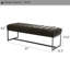 Genuine Leather Upholstered Bench-1314316917