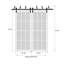 Portes coulissantes de grange coulissantes pour garde-robe | Ego 5000 | Ensemble de quincaillerie Modern Rails | Portes de garde-robe de chambre en bois massif-99700016-99700058
