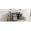 Meuble-lavabo 36 po avec lavabo supérieur, meuble-lavabo moderne avec 2 tiroirs et tiroir escamotable, meuble-lavabo simple-126233962
