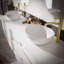 140mm Double Bathroom Vanity with Ceramic Basin