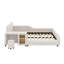 Lit double tapissier pleine grandeur avec bureau de chevet-1473257530