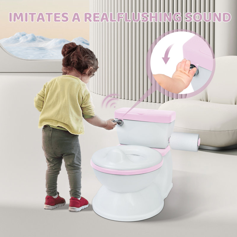 BAOKALER Potty Training Toilet for Kids, Pink, Pink/White