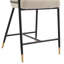 Tabouret de comptoir rembourré avec structure en métal (ensemble de 2)-456749593