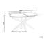 Extendable Oval Metal Base Dining Table