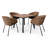 Outdoor Dining Table Collection with Umbrella Hole, All-Weather Foldable & Square Options-797619431-797619429